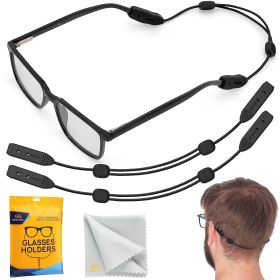 Glasses Strap Eyeglass Holder Band XL 17 inch No Tail Sunglasses Strap Sports for Men Women Adjustable Eyeglasses Strap Lanyard Anti Slip Eye Glasses
