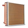 VEVOR Heat Exchanger Water to Air, 20"x 20" with 3-Row 3/8" Copper Ports, 242 Aluminum Fins Heat Exchanger for Outdoor Wood Furnaces