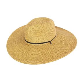 Shimmer Straw Wide Brim Resort Hat