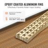 VEVOR Heat Exchanger Water to Air, 20"x 20" with 3-Row 3/8" Copper Ports, 242 Aluminum Fins Heat Exchanger for Outdoor Wood Furnaces