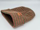 HAAKWEAR Theta Stitch RORO Cuffed Beanie (Patent Pending Design)-Green/Burgundy, Made in USA