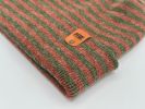 HAAKWEAR Theta Stitch RORO Cuffed Beanie (Patent Pending Design)-Green/Burgundy, Made in USA
