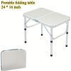 Folding Camping Table, Roll-up Ultra Compact Outdoor Portable Fold Up Lightweight beach Table, with Large Storage and Carry Bag, for Outdoor Cooking