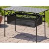 Adjustable - height Folding Table with Storage Bag. Durable Metal Tripod Base. Ideal for Beach, Picnic, BBQ & Patio. Lightweight