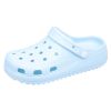 Women's Platform Hollow Out Clogs; Supper Soft Solid Color Lightweight Slippers; Indoor Outdoor Sandals; crocs