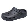 Women's Platform Hollow Out Clogs; Supper Soft Solid Color Lightweight Slippers; Indoor Outdoor Sandals; crocs