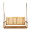 Outdoor  Modern Acacia Wood Porch Swing