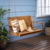 Outdoor  Modern Acacia Wood Porch Swing